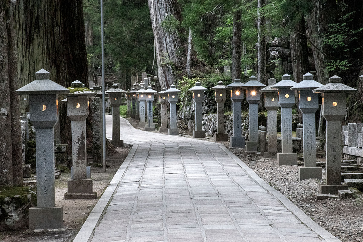 view of oku-no-in sando